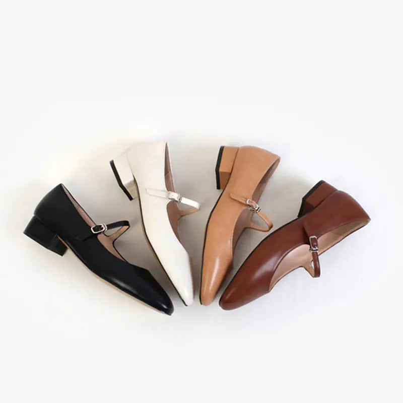 Classic Mary Jane Flats - Round Toe Comfort